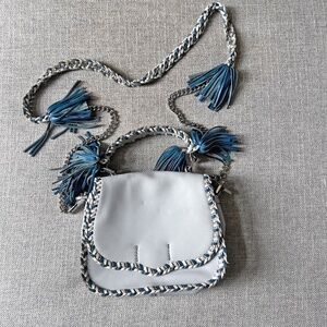 Rebecca Minkoff Light Blue Small Leather Crossbody Bag